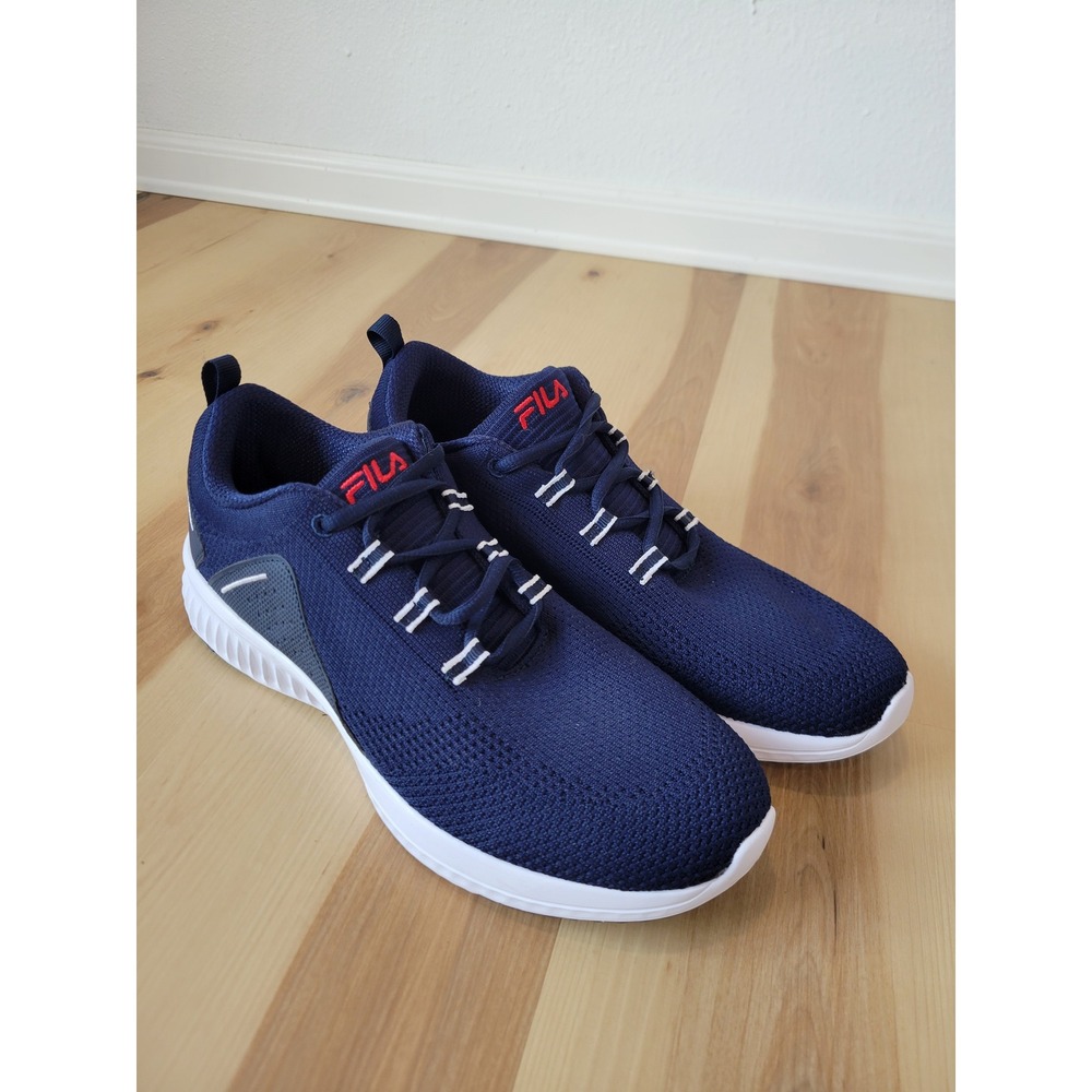 FILA Verso Running Shoes Men's 10 Navy Blue Lightweight Athletic Sneakers